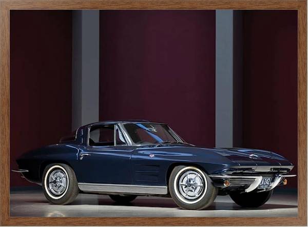 Постер Corvette Sting Ray (C2) '1963 с типом исполнения На холсте в раме в багетной раме 1727.4310