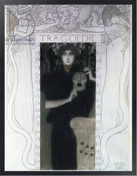 Постер Tragedy, 1897 с типом исполнения На холсте в раме в багетной раме 1727.8010