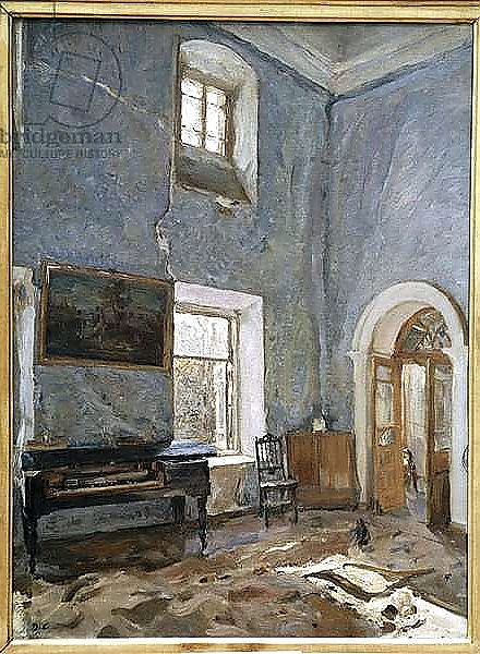 Постер The Hall in the Old House, The Obinskys' Estate, Belkino с типом исполнения На холсте без рамы