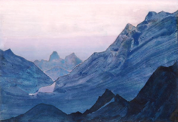 Постер Гималаи. Этюд 3 с типом исполнения На холсте без рамы