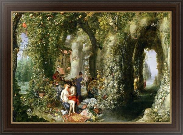 Постер A Fantastic cave with Odysseus and Calypso с типом исполнения На холсте в раме в багетной раме 1.023.151