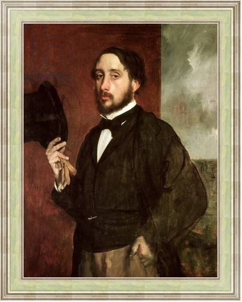 Постер Self portrait, c.1862 с типом исполнения На холсте в раме в багетной раме NA053.0.113