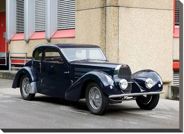 Постер Bugatti Type 57 Ventoux Coupe '1935–38 с типом исполнения На холсте без рамы