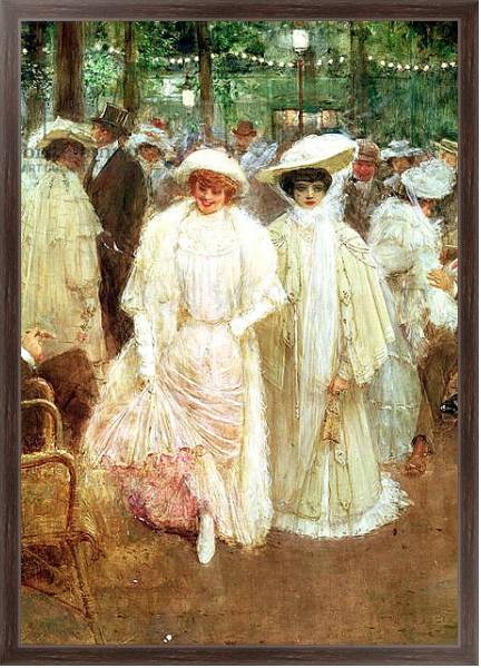 Постер The Gardens of Paris, or The Beauties of the Night, 1905 2 с типом исполнения На холсте в раме в багетной раме 221-02