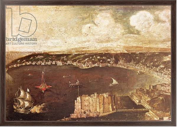 Постер The Port of Naples 2 с типом исполнения На холсте в раме в багетной раме 221-02