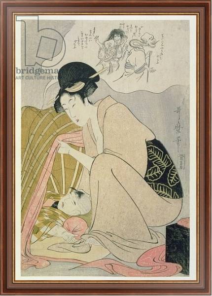 Постер T H Riches 1913. Child having a Nightmare, c.1801 с типом исполнения На холсте в раме в багетной раме 35-M719P-83