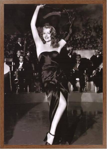 Постер Hayworth, Rita (Gilda) с типом исполнения На холсте в раме в багетной раме 1727.4310