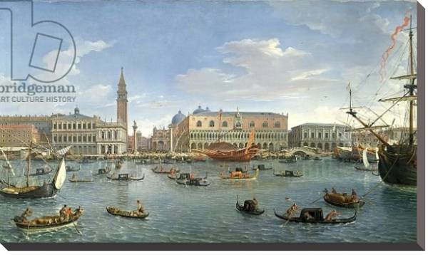 Постер View of Venice from the Island of San Giorgio, 1697 с типом исполнения На холсте без рамы