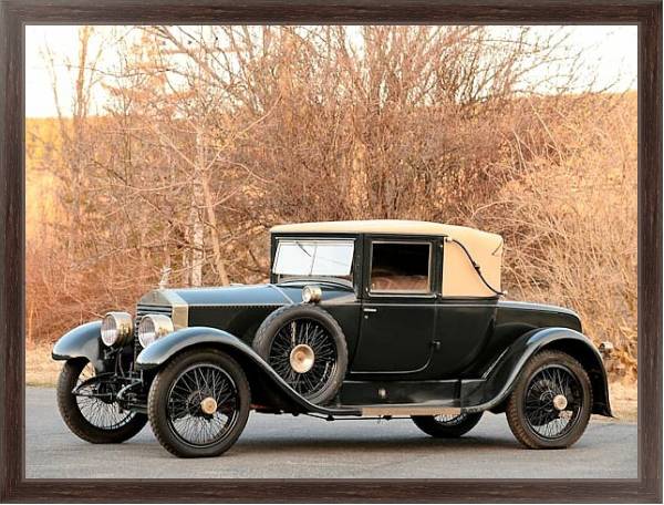 Постер Rolls-Royce 20 2-door Landau Coupe by Locke '1925 с типом исполнения На холсте в раме в багетной раме 221-02