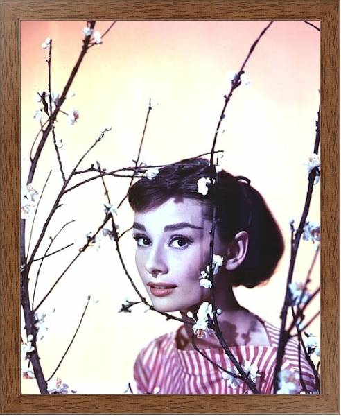 Постер Хепберн Одри 87 с типом исполнения На холсте в раме в багетной раме 1727.4310