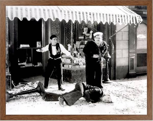 Постер Laurel & Hardy (Two Tars) с типом исполнения На холсте в раме в багетной раме 1727.4310