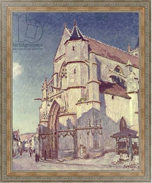 Постер The Church at Moret, 1894 с типом исполнения На холсте в раме в багетной раме 484.M48.310