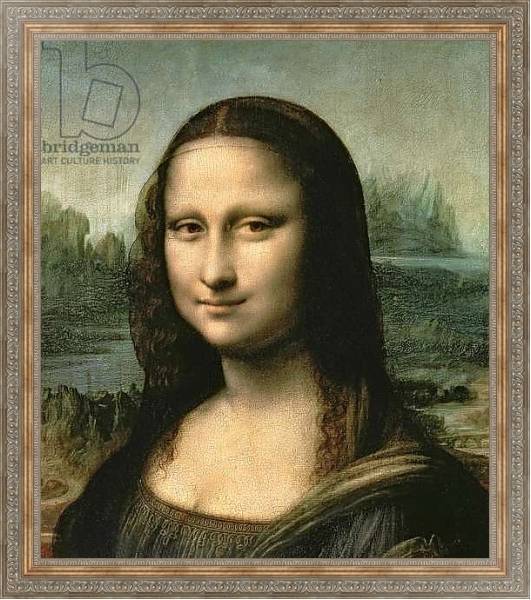 Постер Mona Lisa, c.1503-6 2 с типом исполнения На холсте в раме в багетной раме 484.M48.310