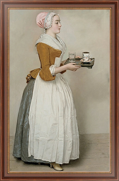 Постер Шоколадница с типом исполнения На холсте в раме в багетной раме 35-M719P-83