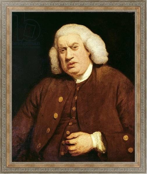 Постер Portrait of Dr. Samuel Johnson с типом исполнения На холсте в раме в багетной раме 484.M48.310