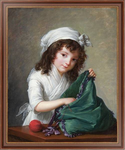 Постер Мадемуазель Брогниарт с типом исполнения На холсте в раме в багетной раме 35-M719P-83