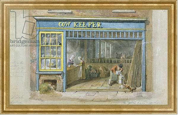 Постер Cow Keeper, 1825 с типом исполнения На холсте в раме в багетной раме NA033.1.051