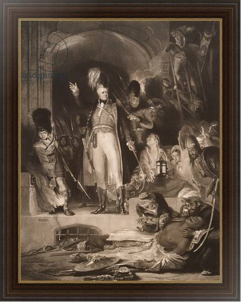 Постер Sir David Baird discovering the body of Tipu Sultan, 1843 с типом исполнения На холсте в раме в багетной раме 1.023.151