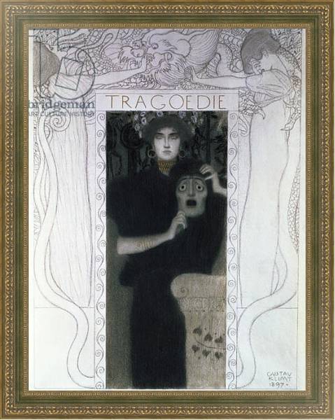 Постер Tragedy, 1897 с типом исполнения На холсте в раме в багетной раме 484.M48.640