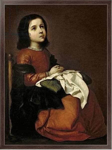 Постер The Childhood of the Virgin, c.1660 с типом исполнения На холсте в раме в багетной раме 221-02