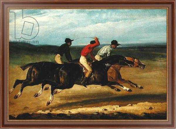 Постер The Horse Race с типом исполнения На холсте в раме в багетной раме 35-M719P-83