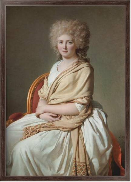 Постер Portrait of Anne-Marie-Louise Thelusson с типом исполнения На холсте в раме в багетной раме 221-02