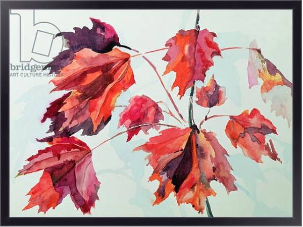Постер No.24 Autumn Maple Leaves с типом исполнения На холсте в раме в багетной раме 221-01