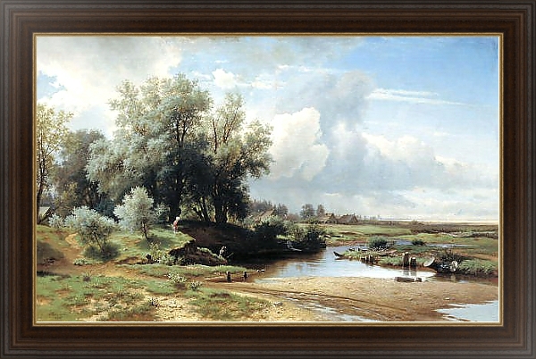 Постер Пейзаж. 1861 с типом исполнения На холсте в раме в багетной раме 1.023.151