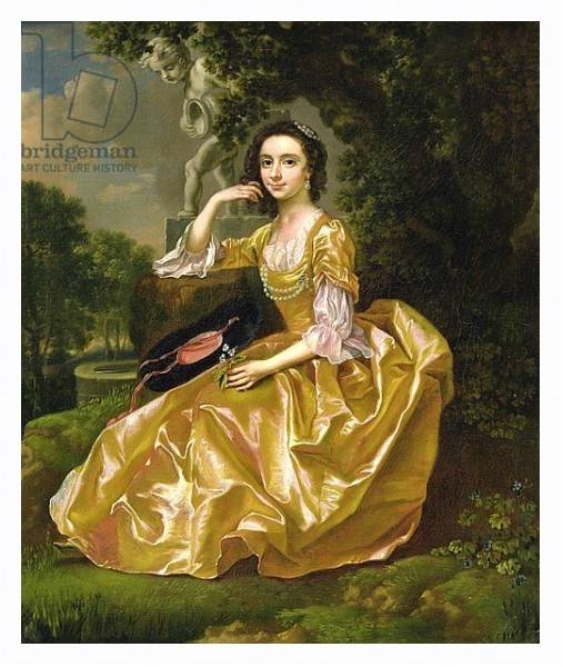 Постер Mrs Mary Chauncey, 1748 с типом исполнения На холсте в раме в багетной раме 221-03