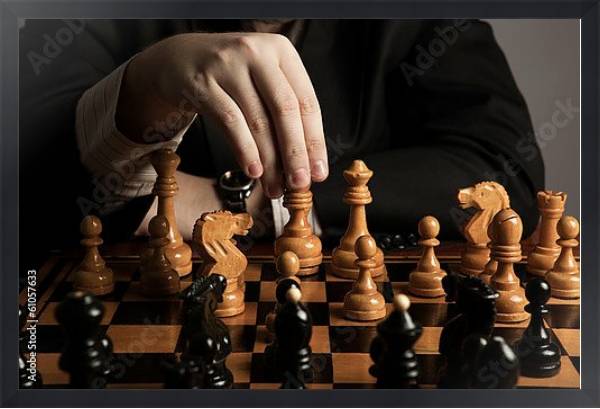 Постер Шахматы 6 с типом исполнения На холсте в раме в багетной раме 1727.8010