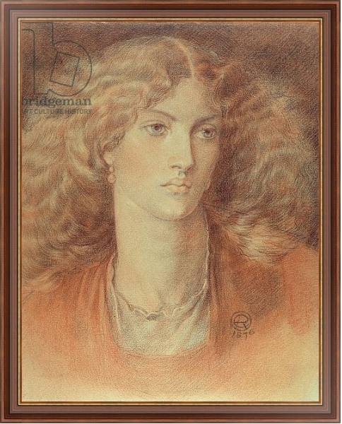 Постер Head of a Woman, called Ruth Herbert, 1876 с типом исполнения На холсте в раме в багетной раме 35-M719P-83