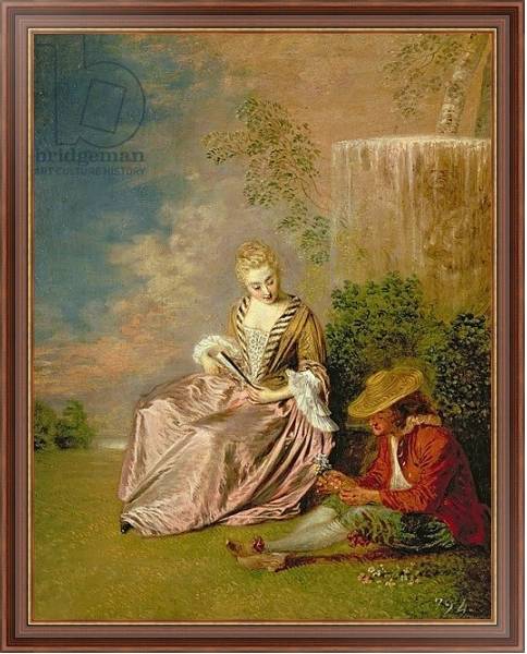 Постер The Shy Lover, 1718 с типом исполнения На холсте в раме в багетной раме 35-M719P-83