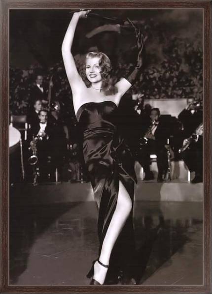 Постер Hayworth, Rita (Gilda) с типом исполнения На холсте в раме в багетной раме 221-02
