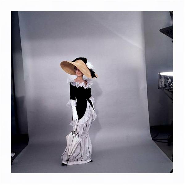 Постер Хепберн Одри 167 с типом исполнения На холсте в раме в багетной раме 221-03