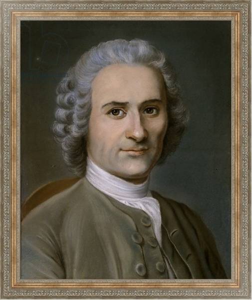 Постер Portrait of a man with a powdered wig с типом исполнения На холсте в раме в багетной раме 484.M48.310
