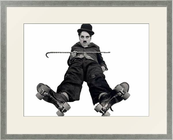 Постер Chaplin, Charlie (Rink, The) с типом исполнения Под стеклом в багетной раме 1727.2510