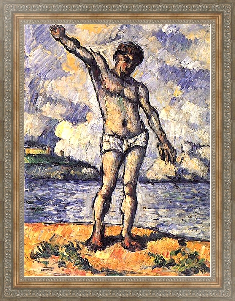 Постер Купальщик со скрещенными руками с типом исполнения На холсте в раме в багетной раме 484.M48.310