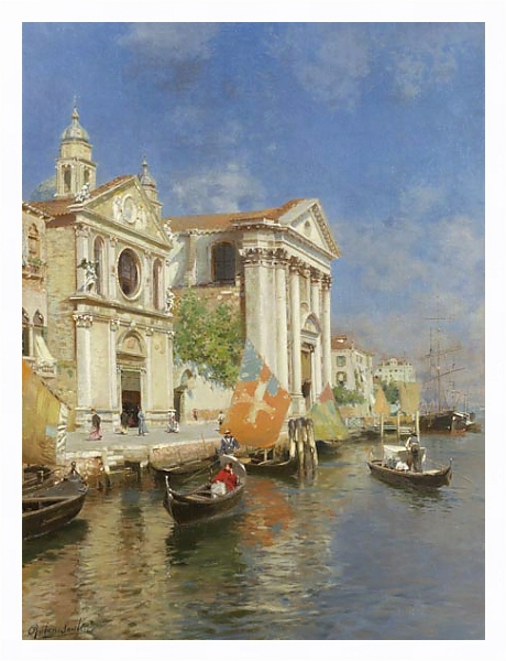 Постер Каналы Венеции 2 с типом исполнения На холсте в раме в багетной раме 221-03