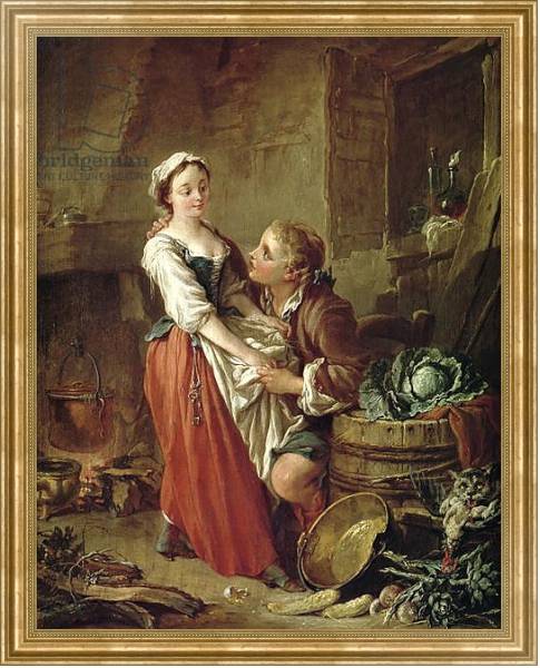 Постер The Beautiful Kitchen Maid с типом исполнения На холсте в раме в багетной раме NA033.1.051