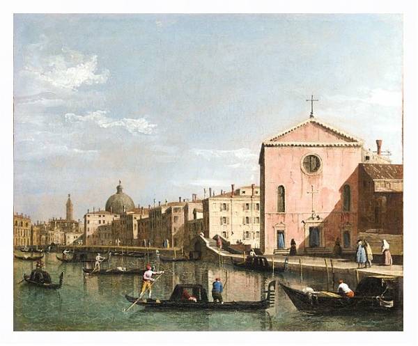 Постер Венеция - Гранд Канал 2 с типом исполнения На холсте в раме в багетной раме 221-03