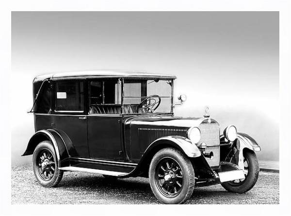 Постер Mercedes-Benz 8 38 HP Landaulet Taxi (W02) '1926–28 с типом исполнения На холсте в раме в багетной раме 221-03