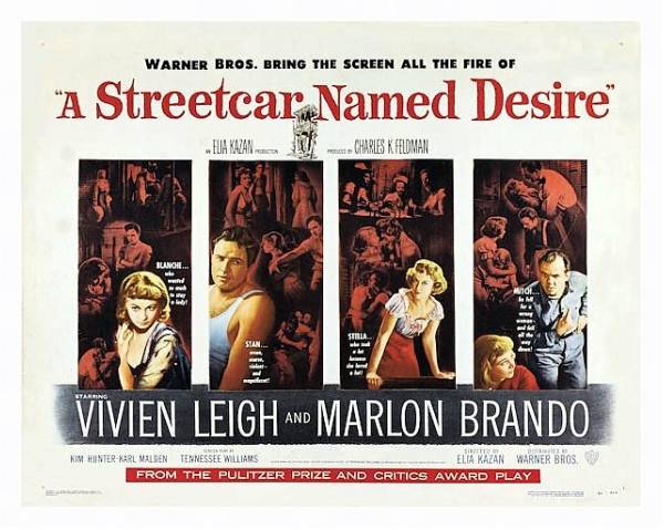 Постер Poster - A Streetcar Named Desire 3 с типом исполнения На холсте в раме в багетной раме 221-03