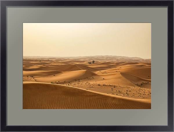 Постер Пески пустыни 1 с типом исполнения Под стеклом в багетной раме 221-01