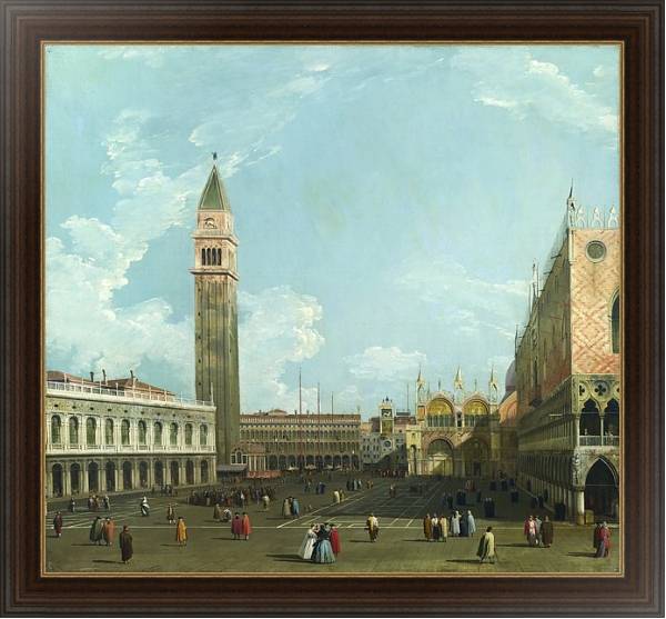Постер Венеция - Пьязетта из Моло с типом исполнения На холсте в раме в багетной раме 1.023.151