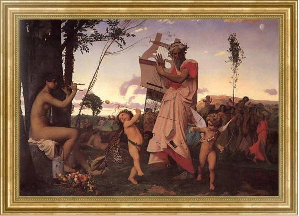 Постер Anacreon, bacchus et lamour с типом исполнения На холсте в раме в багетной раме NA033.1.051