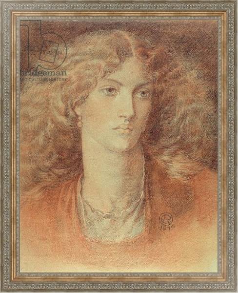 Постер Head of a Woman, called Ruth Herbert, 1876 с типом исполнения На холсте в раме в багетной раме 484.M48.310