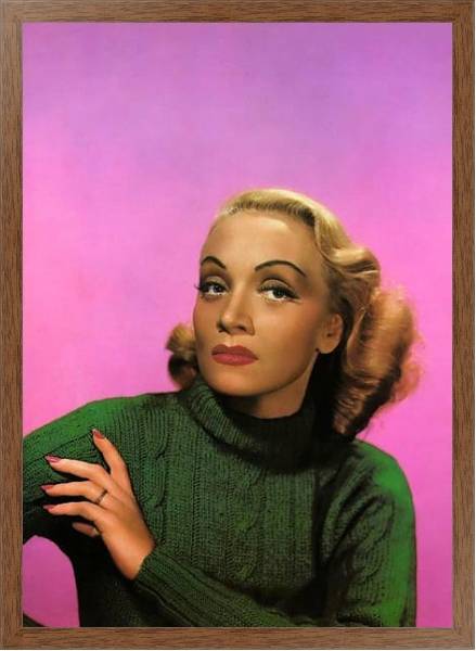Постер Dietrich, Marlene 7 с типом исполнения На холсте в раме в багетной раме 1727.4310