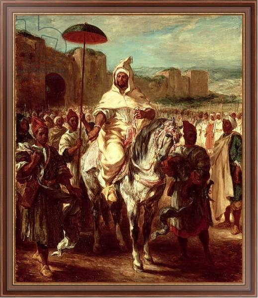 Постер Abd Ar-Rahman, Sultan of Morocco, 1845 с типом исполнения На холсте в раме в багетной раме 35-M719P-83