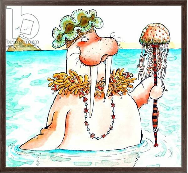 Постер Walrus Sea Queen с типом исполнения На холсте в раме в багетной раме 221-02