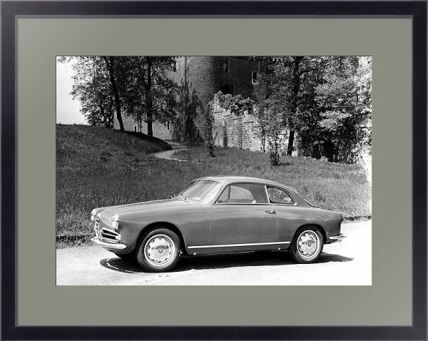 Постер Alfa Romeo Giulietta Sprint с типом исполнения Под стеклом в багетной раме 221-01